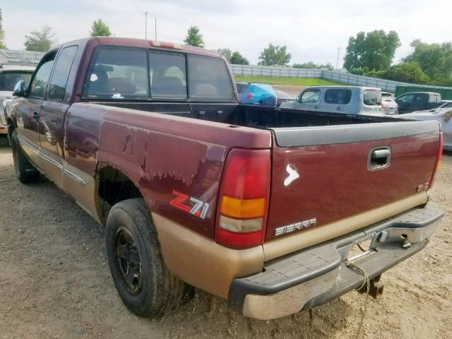 1GTEK19T1XE523365 - 1999 GMC NEW SIERRA TWO TONE photo 3