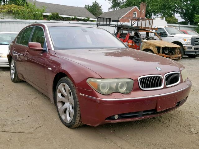 WBAGN63594DS51931 - 2004 BMW 745 LI BURGUNDY photo 1