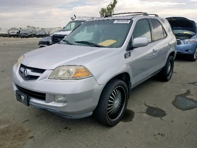 2HNYD18635H519997 - 2005 ACURA MDX TOURIN SILVER photo 2