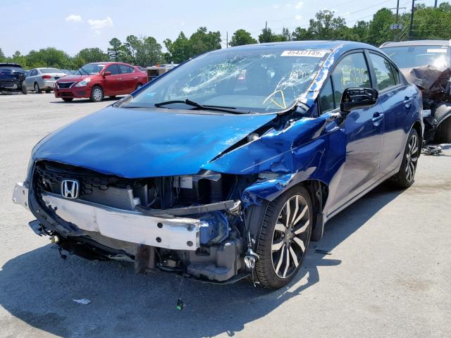 19XFB2F99FE053382 - 2015 HONDA CIVIC EXL 蓝色 照片 2