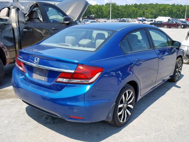 19XFB2F99FE053382 - 2015 HONDA CIVIC EXL 蓝色 照片 4