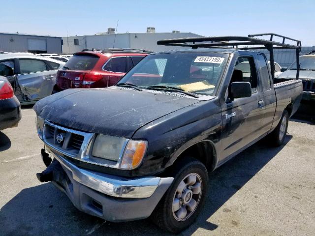 1N6DD26S8XC323647 - 1999 NISSAN FRONTIER K BLACK photo 2