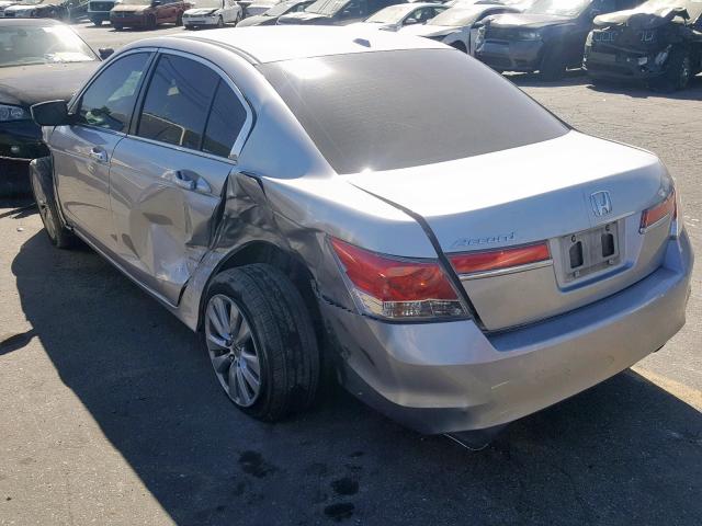 1HGCP2F8XBA028050 - 2011 HONDA ACCORD EXL SILVER photo 3