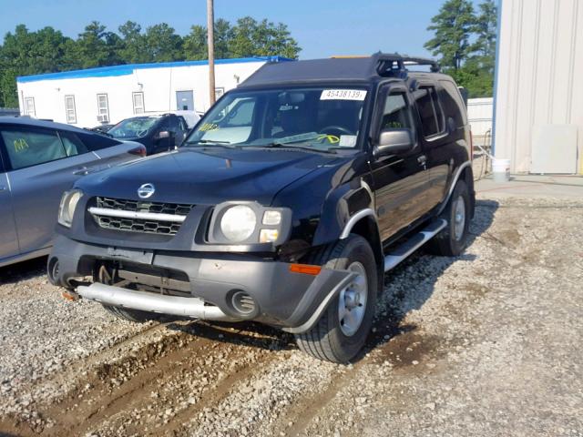 5N1ED28T23C645848 - 2003 NISSAN XTERRA XE BLACK photo 2