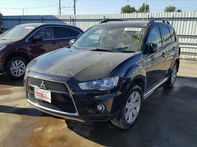 JA4JT3AW4AZ011915 - 2010 MITSUBISHI OUTLANDER BLACK photo 2