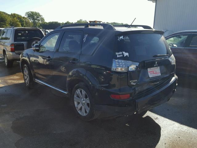 JA4JT3AW4AZ011915 - 2010 MITSUBISHI OUTLANDER BLACK photo 3