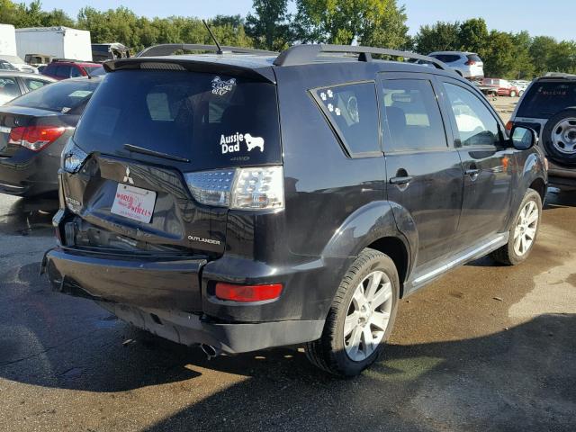 JA4JT3AW4AZ011915 - 2010 MITSUBISHI OUTLANDER BLACK photo 4