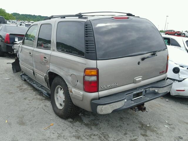 1GKEK13T21J121754 - 2001 GMC YUKON TAN photo 3