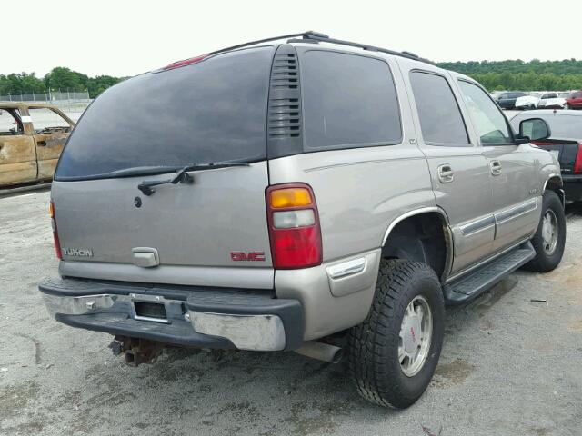 1GKEK13T21J121754 - 2001 GMC YUKON TAN photo 4