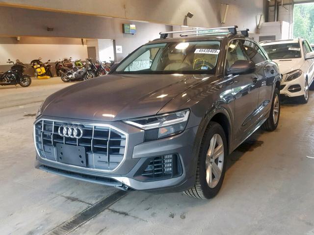 WA1AVAF10KD013316 - 2019 AUDI Q8 PREMIUM GRAY photo 2