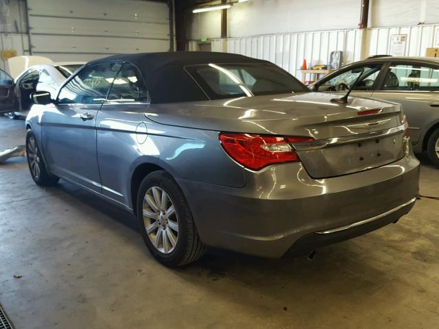 1C3BCBEG2DN679221 - 2013 CHRYSLER 200 TOURIN GRAY photo 3