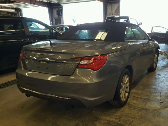 1C3BCBEG2DN679221 - 2013 CHRYSLER 200 TOURIN GRAY photo 4