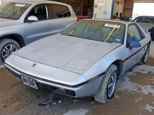 1G2PF3796FP222386 - 1985 PONTIAC FIERO SE SILVER photo 2