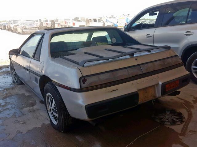 1G2PF3796FP222386 - 1985 PONTIAC FIERO SE SILVER photo 3