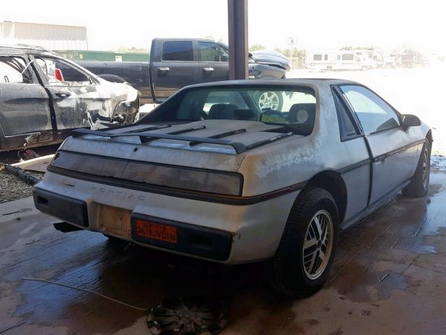 1G2PF3796FP222386 - 1985 PONTIAC FIERO SE SILVER photo 4