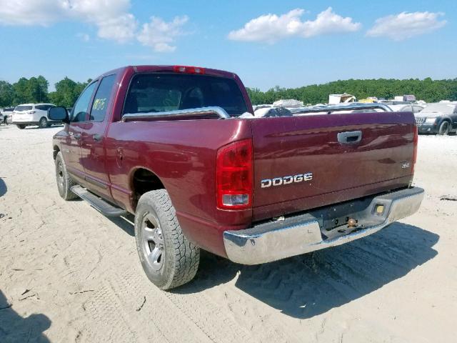 1D7HA18N93S162908 - 2003 DODGE RAM 1500 S BURGUNDY photo 3