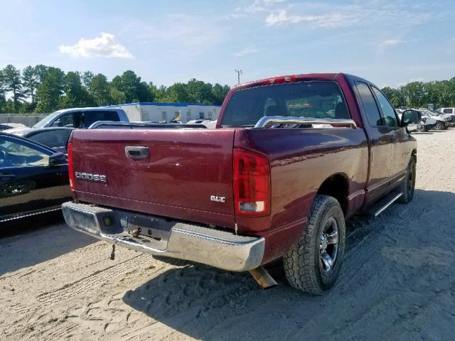 1D7HA18N93S162908 - 2003 DODGE RAM 1500 S BURGUNDY photo 4