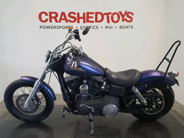 1HD1GX418AC309824 - 2010 HARLEY-DAVIDSON FXDB PURPLE photo 3