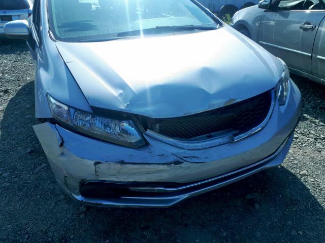 2HGFB2F4XFH001804 - 2015 HONDA CIVIC LX SILVER photo 9