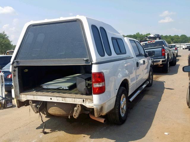 1FTRW12W88FC07483 - 2008 FORD F150 SUPER WHITE photo 4