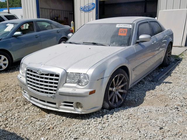 2C3LA73W96H250185 - 2006 CHRYSLER 300C SRT-8 SILVER photo 2