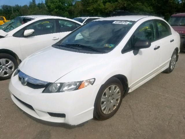 2HGFA16369H334543 - 2009 HONDA CIVIC VP WHITE photo 2