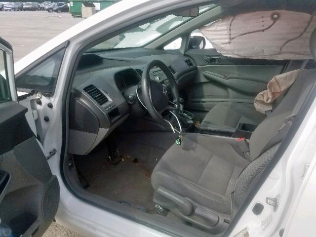 2HGFA16369H334543 - 2009 HONDA CIVIC VP WHITE photo 5