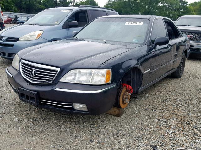 JH4KA9654XC001396 - 1999 ACURA 3.5RL BLACK photo 2