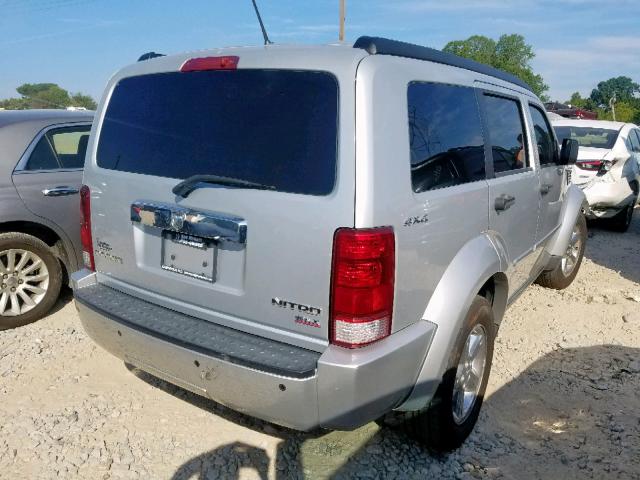 1D8GU58K69W513741 - 2009 DODGE NITRO SLT GRAY photo 4