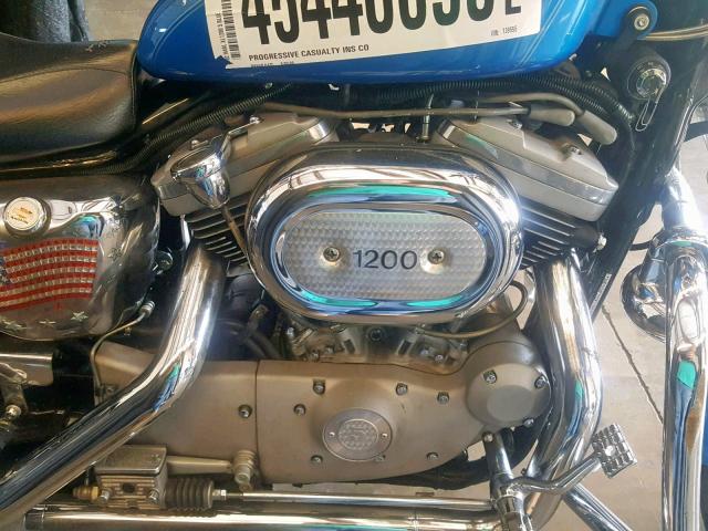 1HD1CHP152K139555 - 2002 HARLEY-DAVIDSON XL1200 S BLUE photo 7