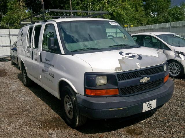 1GCFG15X581144781 - 2008 CHEVROLET EXPRESS G1 WHITE photo 1