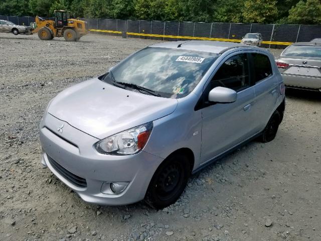 ML32A3HJ1EH009631 - 2014 MITSUBISHI MIRAGE DE SILVER photo 2