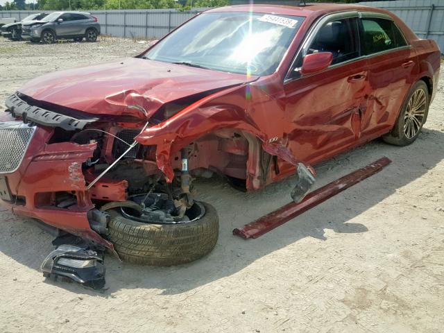 2C3CCABG6CH307097 - 2012 CHRYSLER 300 S RED photo 9