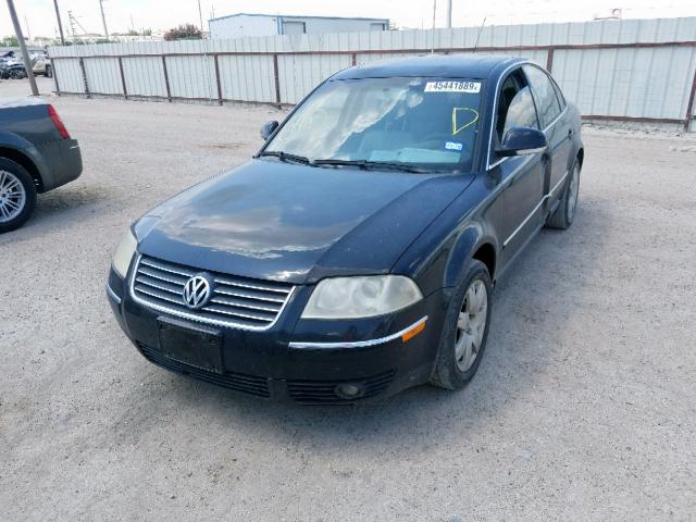 WVWPD63BX4P326565 - 2004 VOLKSWAGEN PASSAT GLS BLACK photo 2