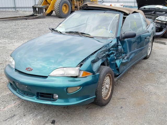 4G1JF32T8XB906611 - 1999 CHEVROLET CAVALIER Z TURQUOISE photo 2