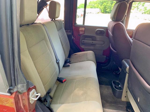 1J4GA59117L184629 - 2007 JEEP WRANGLER S წითელი ფოტო 6