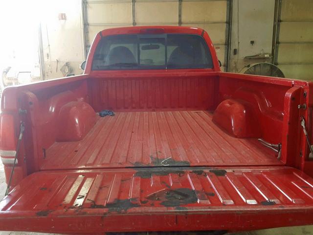 1B7FL26X1WS663074 - 1998 DODGE DAKOTA RED photo 6