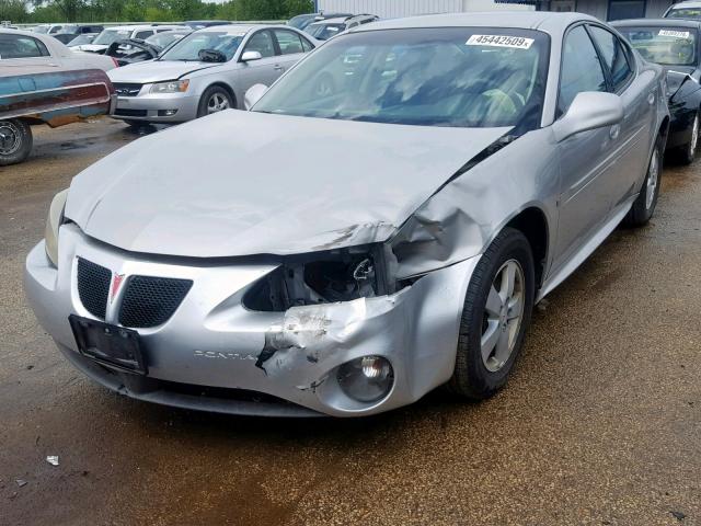 2G2WP552281138009 - 2008 PONTIAC GRAND PRIX SILVER photo 2