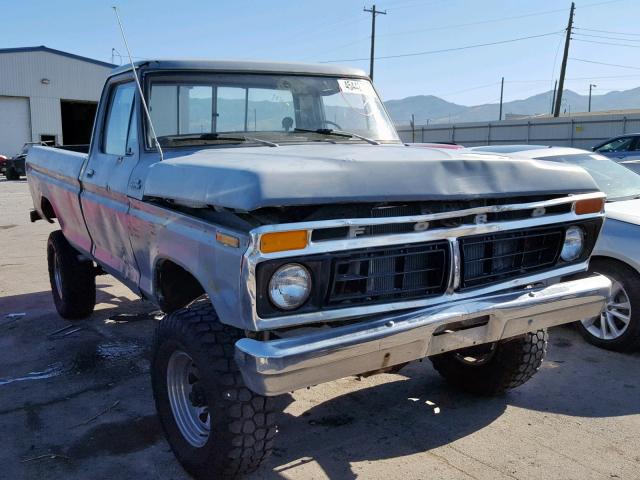 F26HRY60589 - 1977 FORD F-250 GRAY photo 1