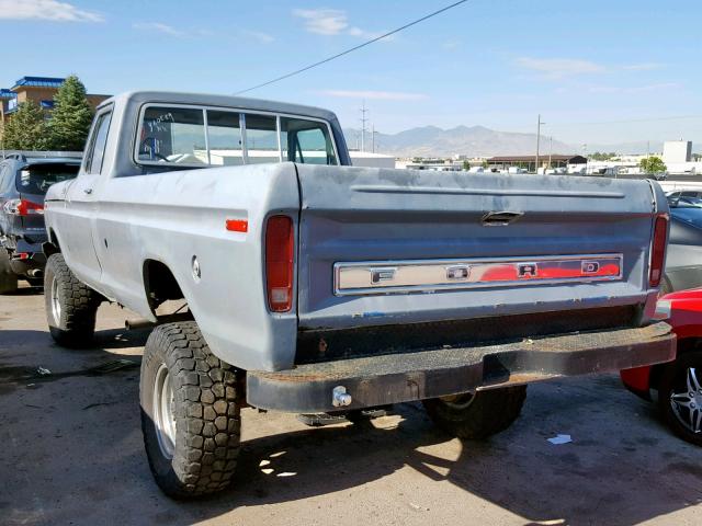 F26HRY60589 - 1977 FORD F-250 GRAY photo 3