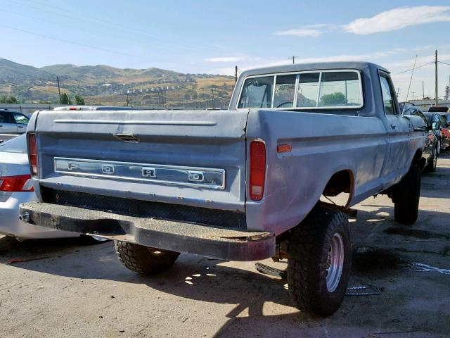 F26HRY60589 - 1977 FORD F-250 GRAY photo 4