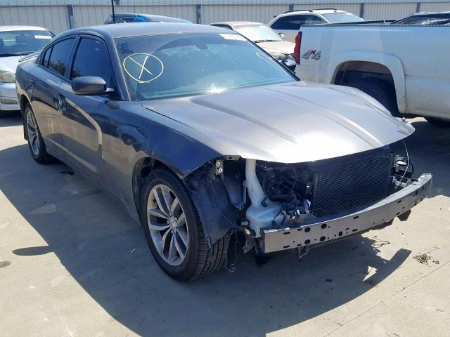 2C3CDXHG3FH836843 - 2015 DODGE CHARGER SX GRAY photo 1