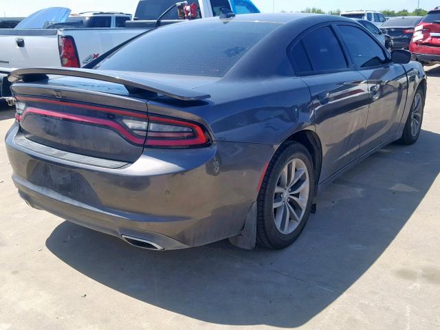 2C3CDXHG3FH836843 - 2015 DODGE CHARGER SX GRAY photo 4