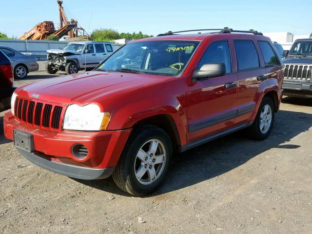 1J4GR48KX5C565356 - 2005 JEEP GRAND CHER RED photo 2