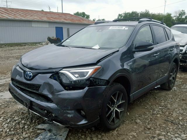 JTMJJREV5JD170200 - 2018 TOYOTA RAV4 HV SE GRAY photo 2