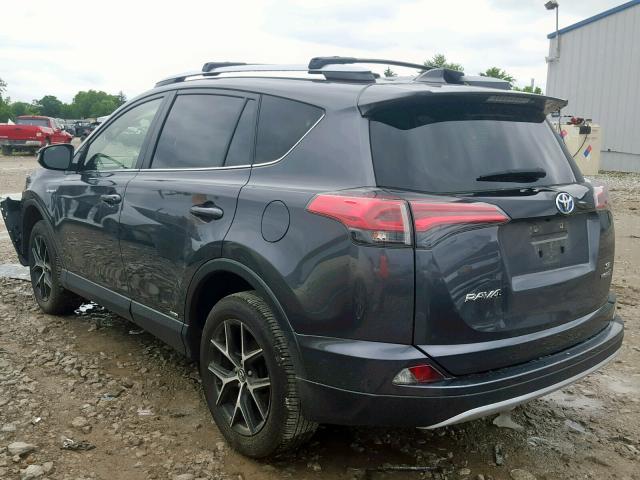 JTMJJREV5JD170200 - 2018 TOYOTA RAV4 HV SE GRAY photo 3