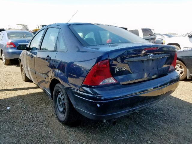 1FAFP33PX3W121528 - 2003 FORD FOCUS LX BLUE photo 3