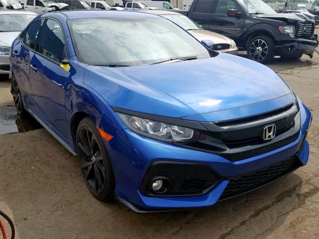 SHHFK7G40JU215319 - 2018 HONDA CIVIC SPOR BLUE photo 1