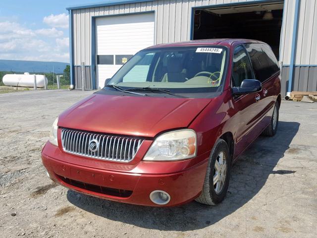 2MRDA202X4BJ12088 - 2004 MERCURY MONTEREY RED photo 2