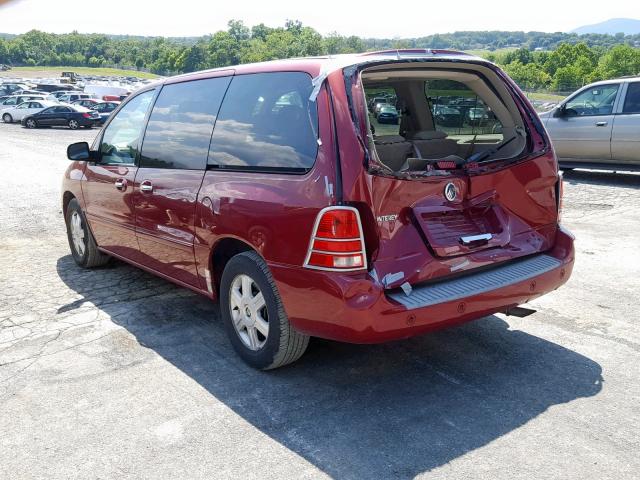 2MRDA202X4BJ12088 - 2004 MERCURY MONTEREY RED photo 3